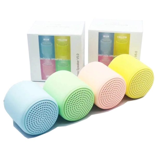 Caixa Caixinha de Som Bluetooth Colorida Mini Speaker Sem Fio InPods LittleFun
