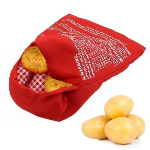 Saco Bolsa Assar Batata no Microondas Reutilizável Bag Potato