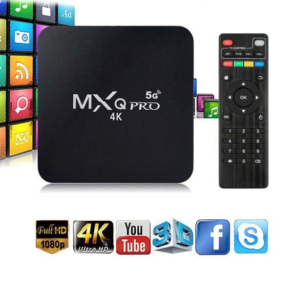 TV Box MXQ PRO 4K - 5G - 8GB/128GB - Transforma Sua TV em SMART