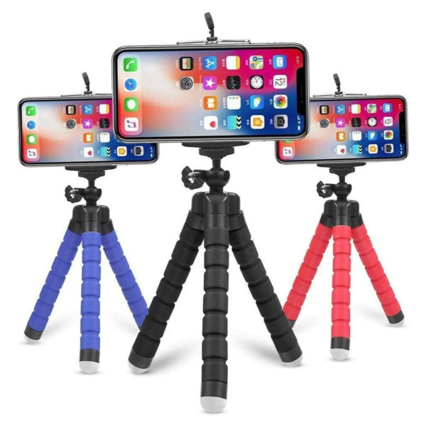 Mini Tripé Flexível Celular Portátil Apoio Para Foto e Filmagem