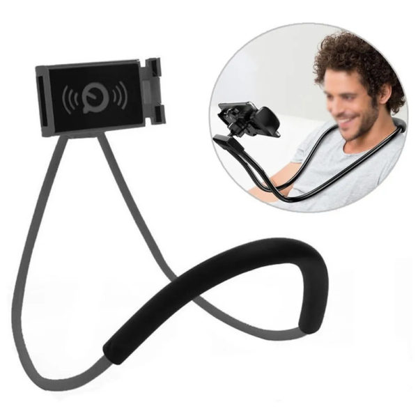 Suporte Celular Articulado Flexível de Pescoço Selfie Cama Mesa Sofá