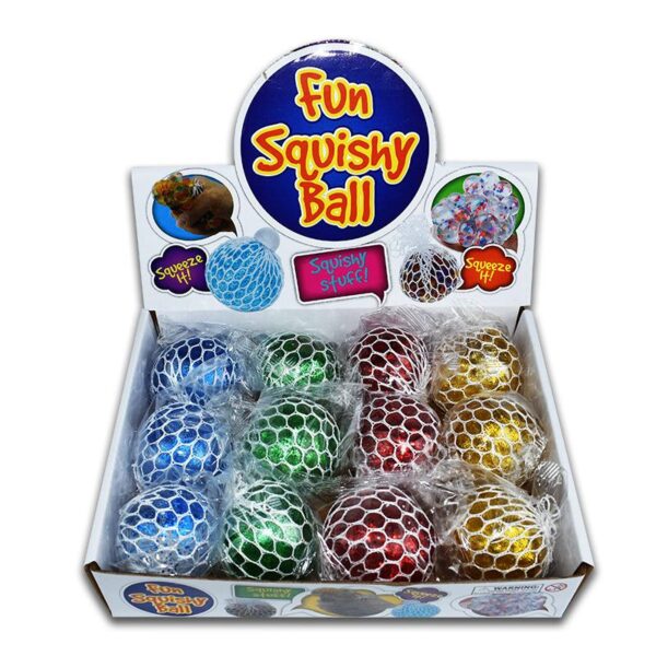 Squishy Mesh Ball Colorida Glitter - Fidget Toy