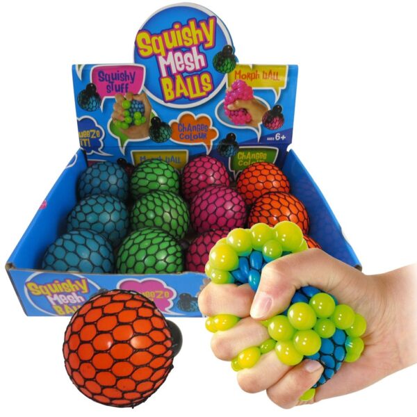 Squishy Mesh Ball Colorida Neon - Fidget Toy