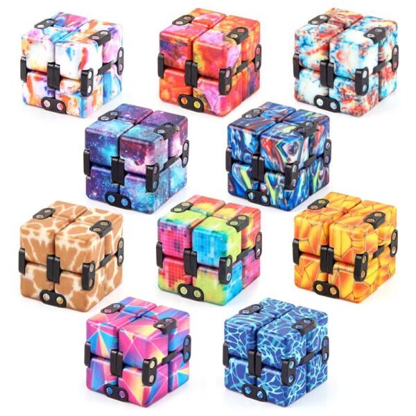 Infinity Cube Espacial - Cubo Infinito Colorido Fidget Anti Stress