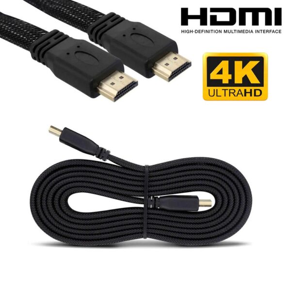 Cabo HDMI 2 Metros - 4k Ultra HD 3D - Alta Velocidade