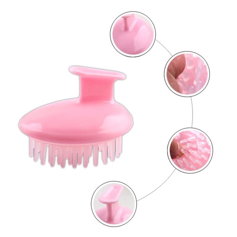 Escova de Cabelo Massageadora Couro Cabeludo Banho Porta Shampoo